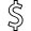 A dollar sign